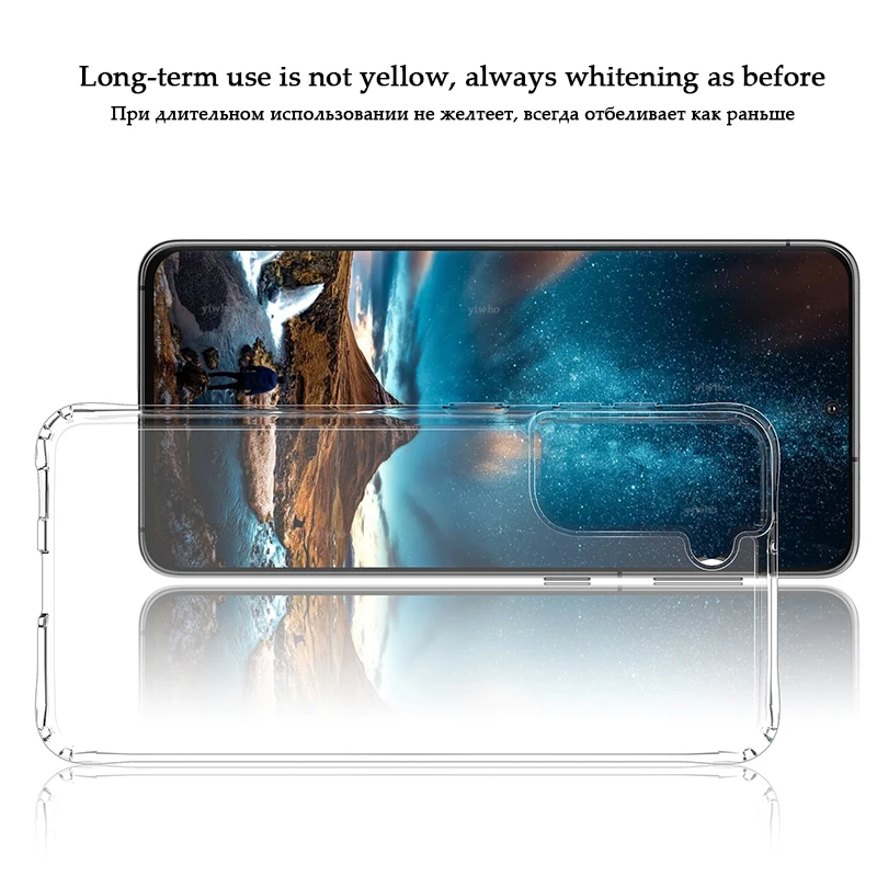 Transparent Clear TPU Silicone Case for Samsung Galaxy A21s GalaxyA21s A21 S SM-A217F A217F Transparent Plain Soft Cover