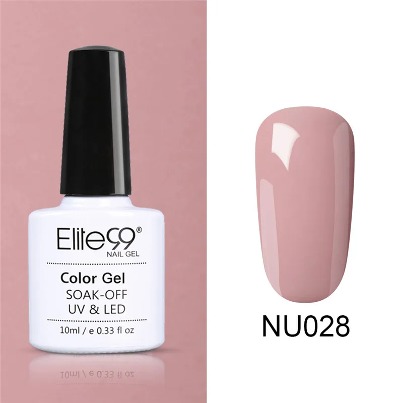 NU028 Elite99 Гель-лак для ногтей замачиваемый УФ-гель серого цвета гель лак Vernis Полупостоянный лак для нейл-арта гель-лаки - Цвет: NU028