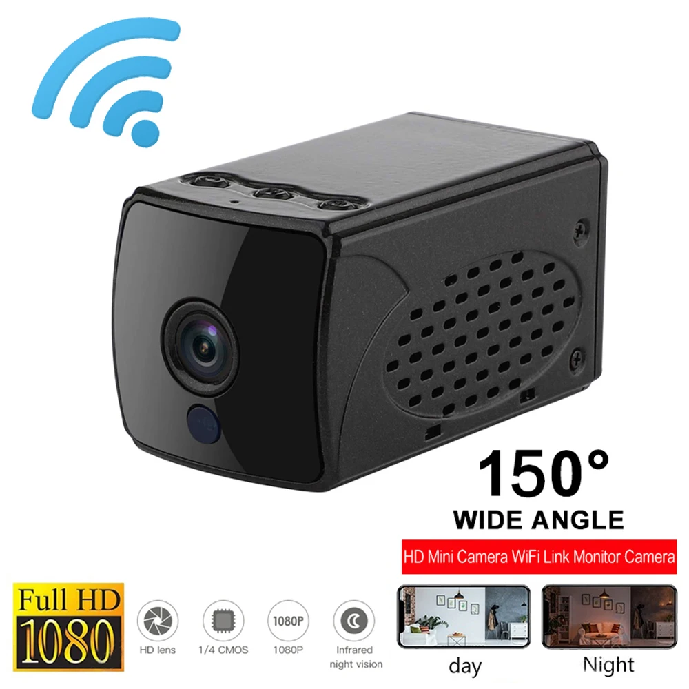 

Mini Full HD 1080P wifi Camera Portable IR-Cut Cloud Storage IP/AP Camera Support Remote View Motion Detection Max Support 128G