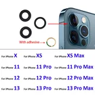 Новая задняя камера стеклянный объектив для Iphone 12 11 13 Pro X XR XS Max 7 8 Plus Mini с клейкой наклейкой запасные части