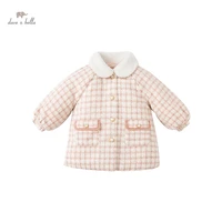 dbm19614 dave bella winter baby girls fashion plaid padded coat children girl tops infant toddler outerwear