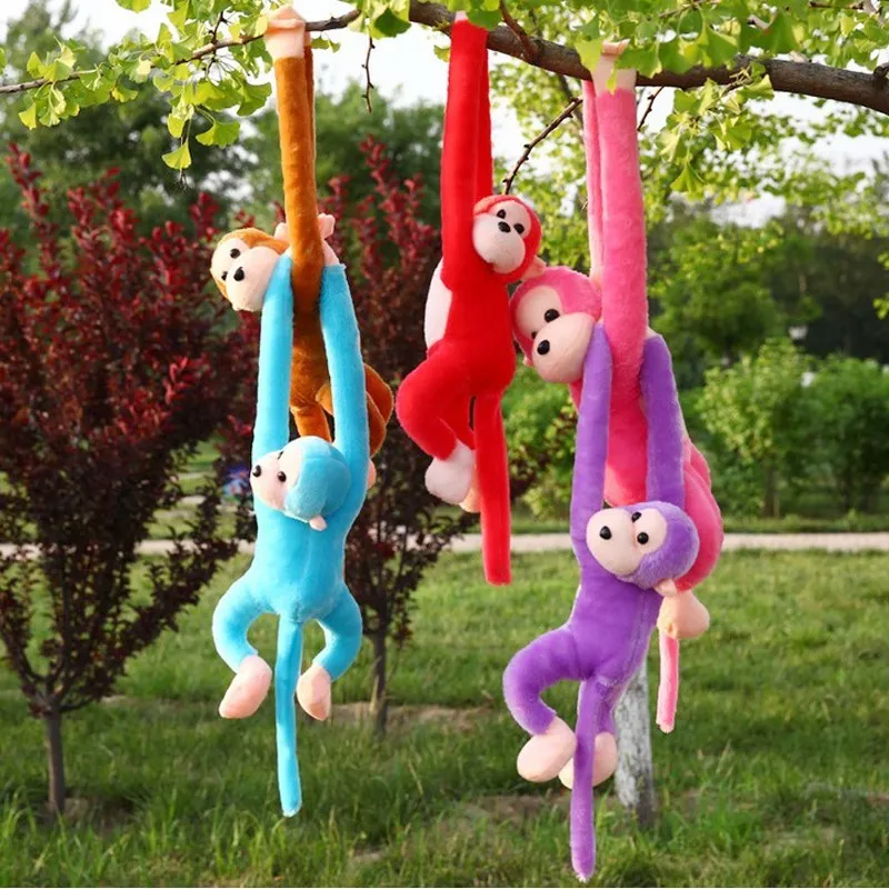 60 см/70 см Kawaii длинный хвост руки Обезьяна Мягкая кукла плюшевые игрушки шторы