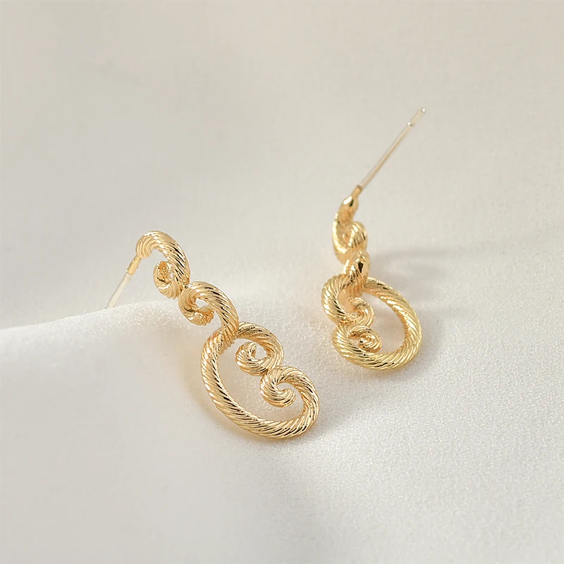 Серьги-гвоздики из серебра 925 пробы с медным покрытием | Украшения и аксессуары