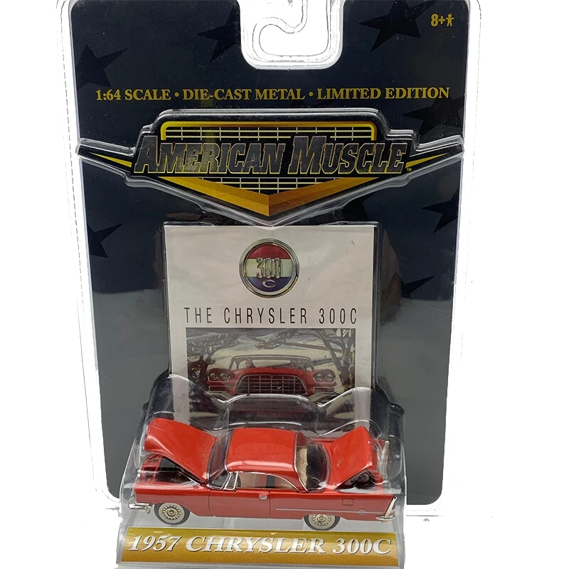 1:64 1957 Chrysler 300C оранжевый сплав модель автомобиля металлические игрушки для детей
