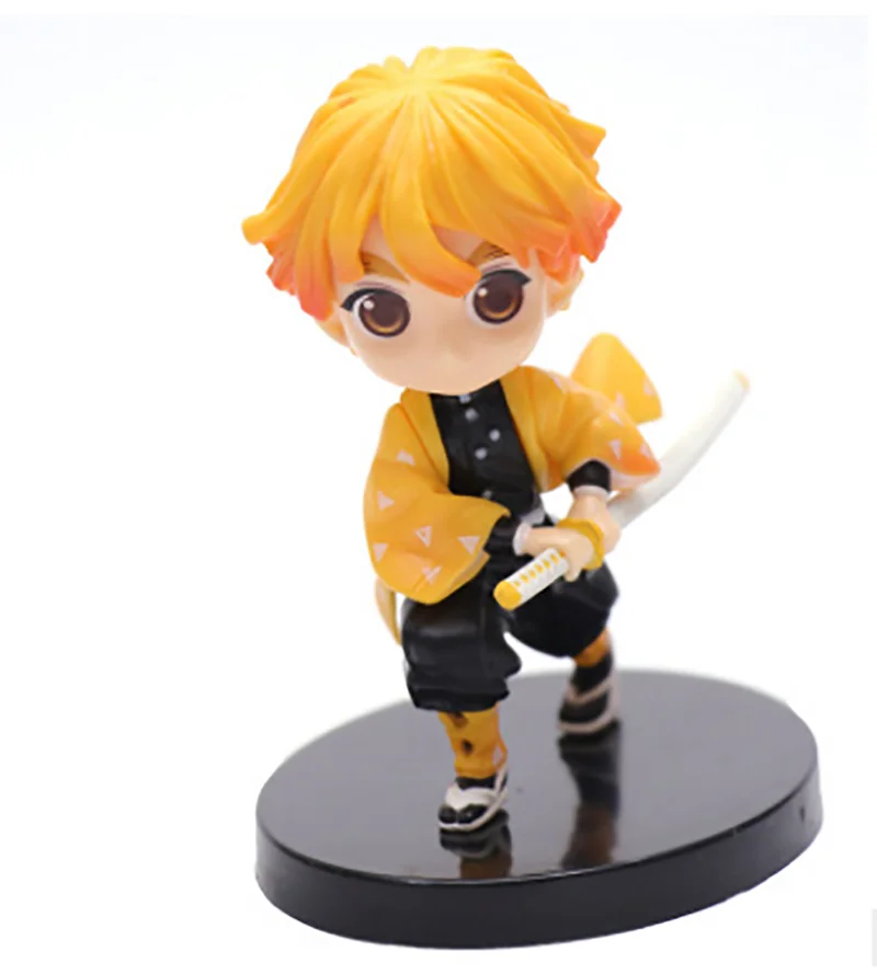 

Free Shipping Demon Slaye Q version PVC Action Figure Toys Dolls