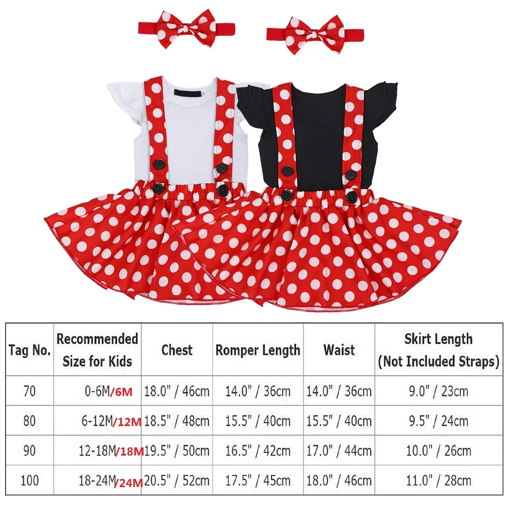 

Cute Baby Girl Clothes Set Minnie Dress Cake Smash Outfit Girl Baby Birthday Clothes Suspender Girls Clothes for Photo Shoot