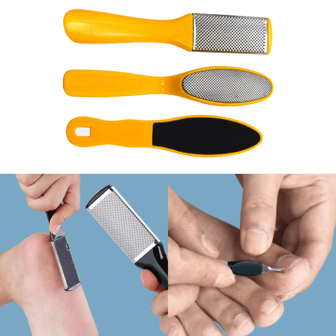

Pedicure Toenail Tools Set Stainless Steel Foot Care Foot Rasp Dead Skin Remover Toenail Pedicure File Tool Kit Professional
