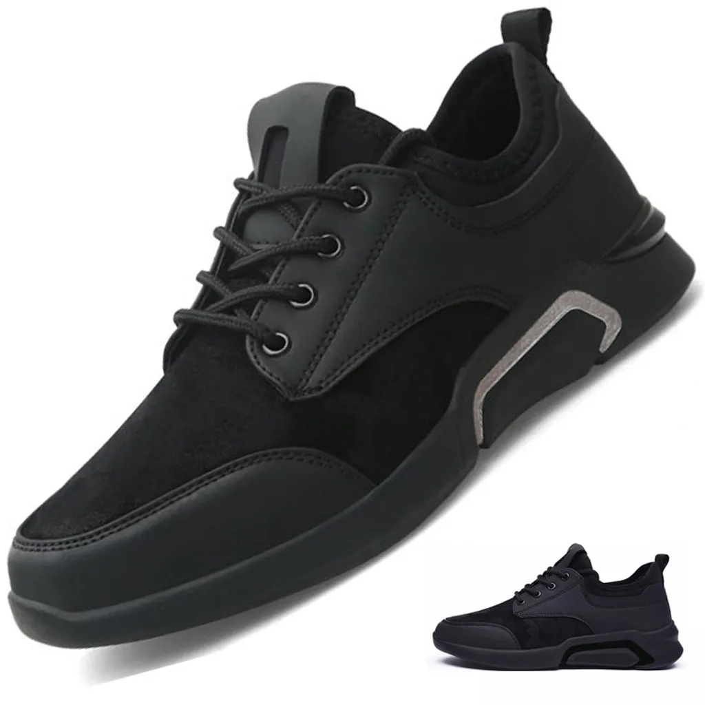 

TELOTUNY Men's Sneakers Fashion Lace-up Running Athletic Shoes Casual Comfortable Breathable Board Shoes