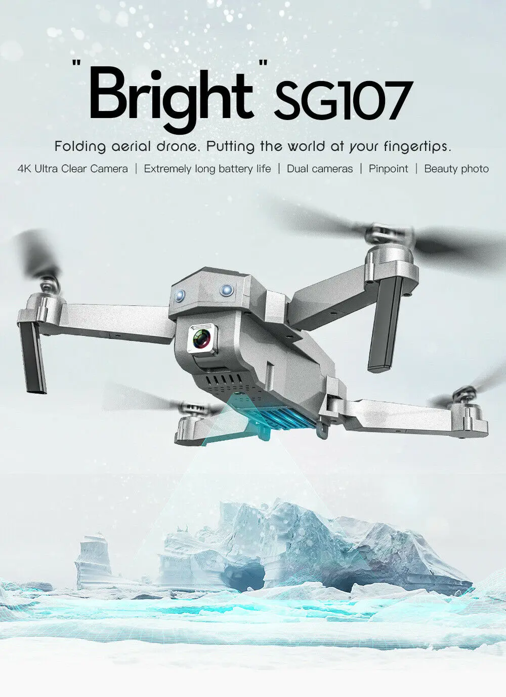 

Мини-Дрон с камерой ZLL SG107 4K WIFI FPV
