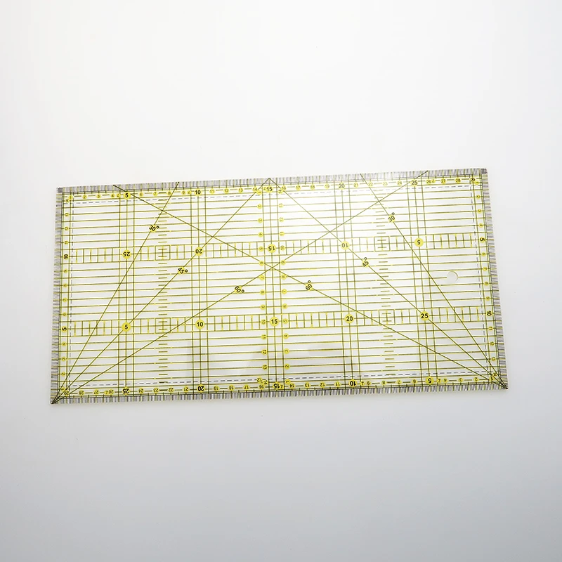 1 х линейка для шитья и резки 30*15 см лоскутное шитье прозрачное | Инструменты