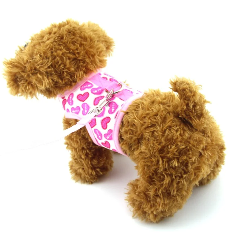 Регулируемая мягкая воздухопроницаемая шлейка для собак сетчатый жилет поводок