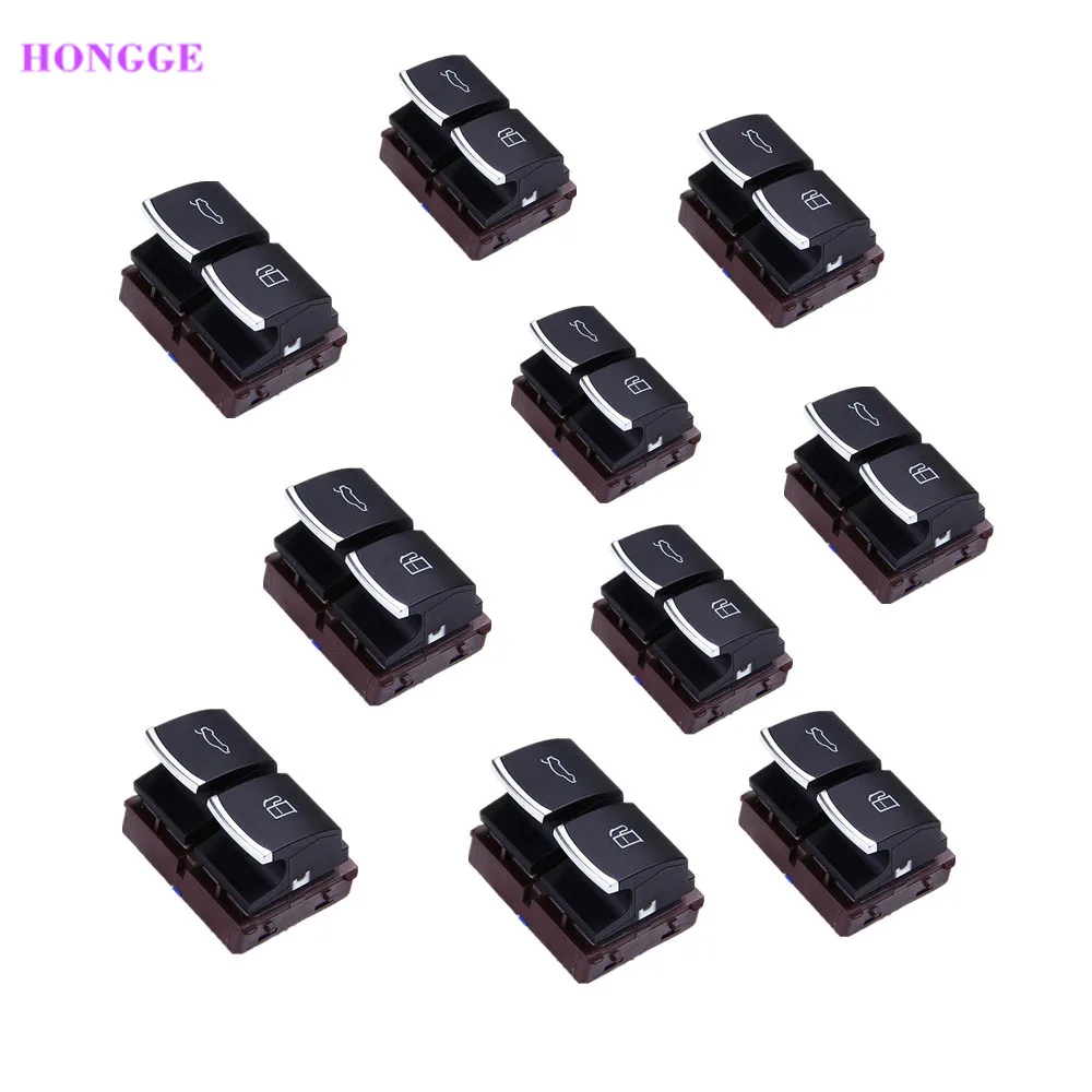 

HONGGE Qty 10 New Chrome Trunk Switch & Fuel Tank Switch Button For Passat B6 3C CC MK6 EOS 35D 959 903 3C0 959 903 B