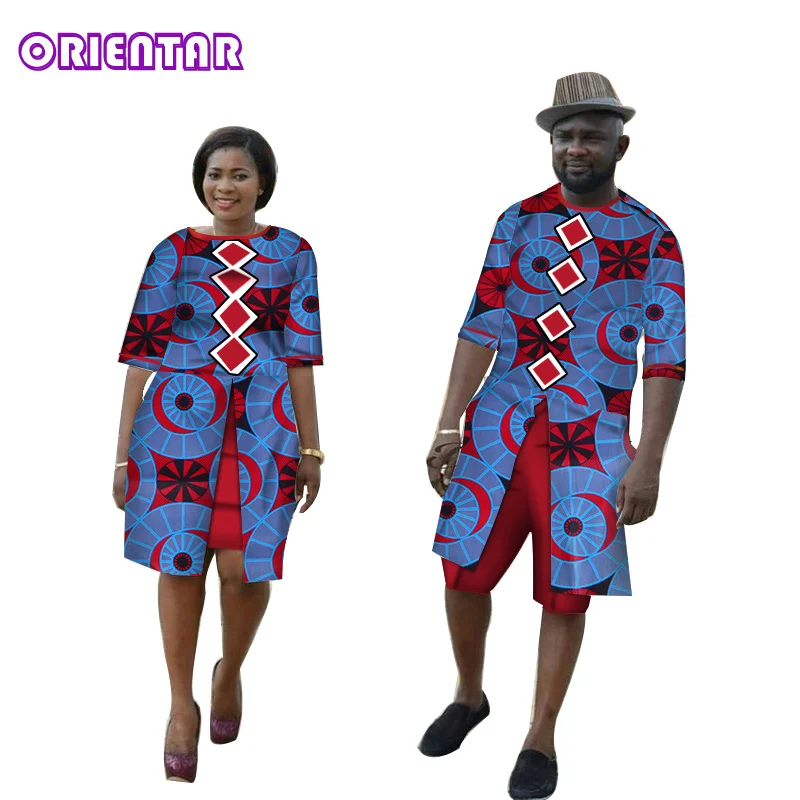 Платье в африканском стиле для пары одежда женщин и мужчин длинная рубашка штаны