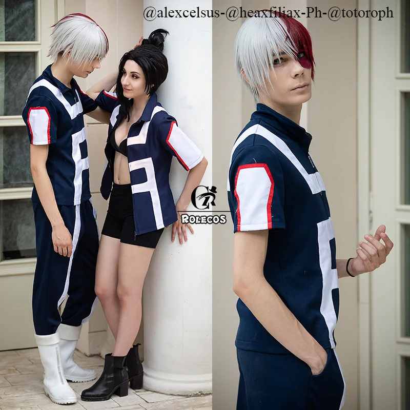 Костюм для косплея аниме ROLECOS MHA костюм участников тренажерного зала униформа