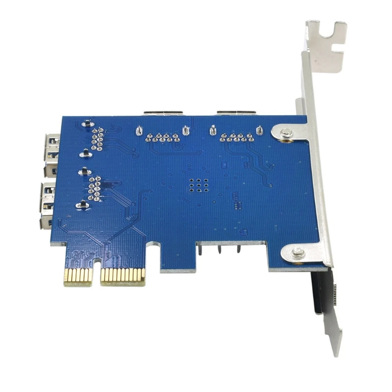 

PCIE 1 to 4 PCIE Riser Card Graphics Card Riser External 4 Slot Adapter USB3.0 Mining Special Riser Card Expansion Card