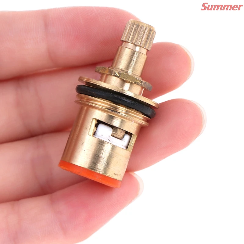 

New 1pcs 1/2" 20 Copper Teeth Ceramic Tap Cartridge Disc Quarter Turn Valve Replaceme Faucet Cartridges Accessories