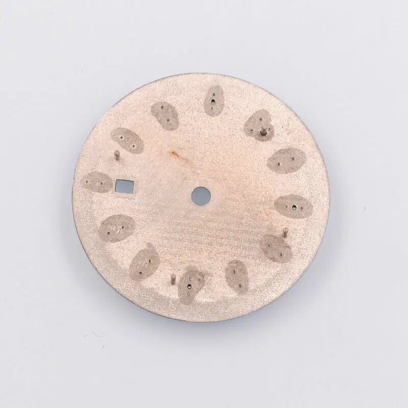 34 мм часы с синим/черным циферблатом и зеленым люминесцентным механизмом Miyota