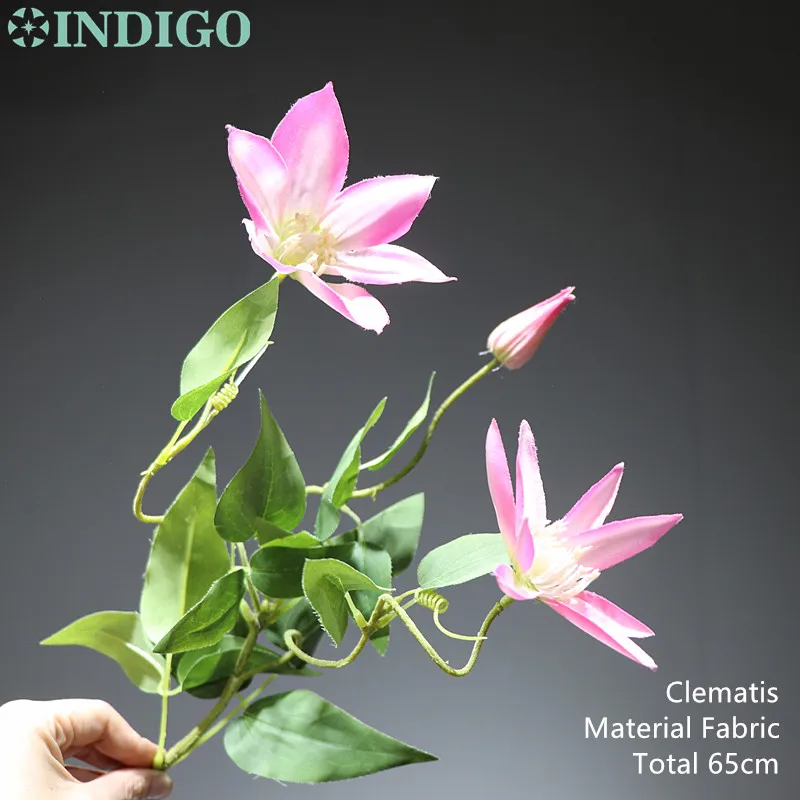 Дизайн Индиго-розовый протеа Cynaroides Clematis Рождественская Цветочная композиция искусственный цветок украшение стола - Цвет: 1 pc same as photo