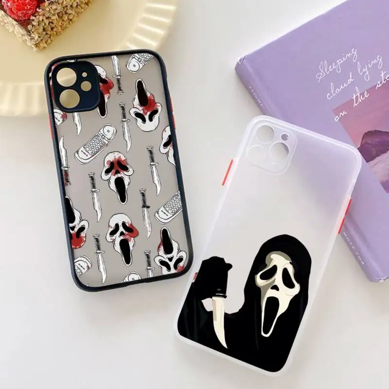 

Ghostface iphone 13 case Phone Case For iPhone 12 11 Mini Pro XR XS Max 7 8 Plus X Matte transparent Back Cover