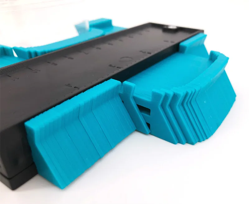 Пластиковый измерительный прибор, контурный профиль, копировальный прибор, Дубликатор, Стандартный, 5 ширина, инструмент для маркировки древесины, плиточный ламинат, плитки, общие инструменты