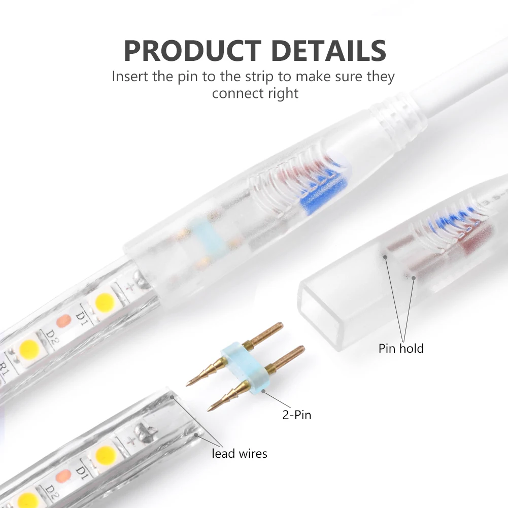 

SMD5050 LED Strip Light LED Strip 1M 2M 5M 10M 20M 25M 220V Flexible light strip Outdoor Waterproof RGB warm white SMD LED Strip