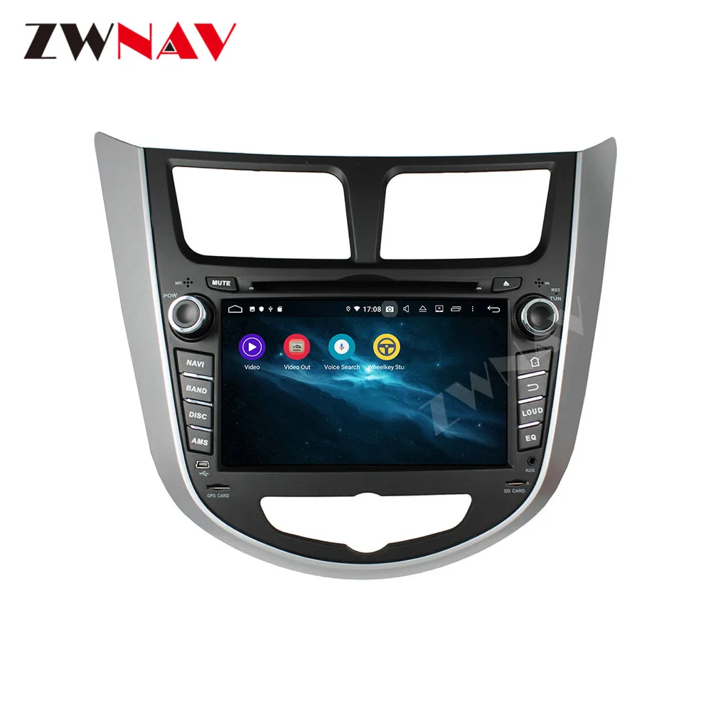 2 din сенсорный экран Android 10 0 Автомобильный мультимедийный плеер для HYUNDAI VERNA ACCENT
