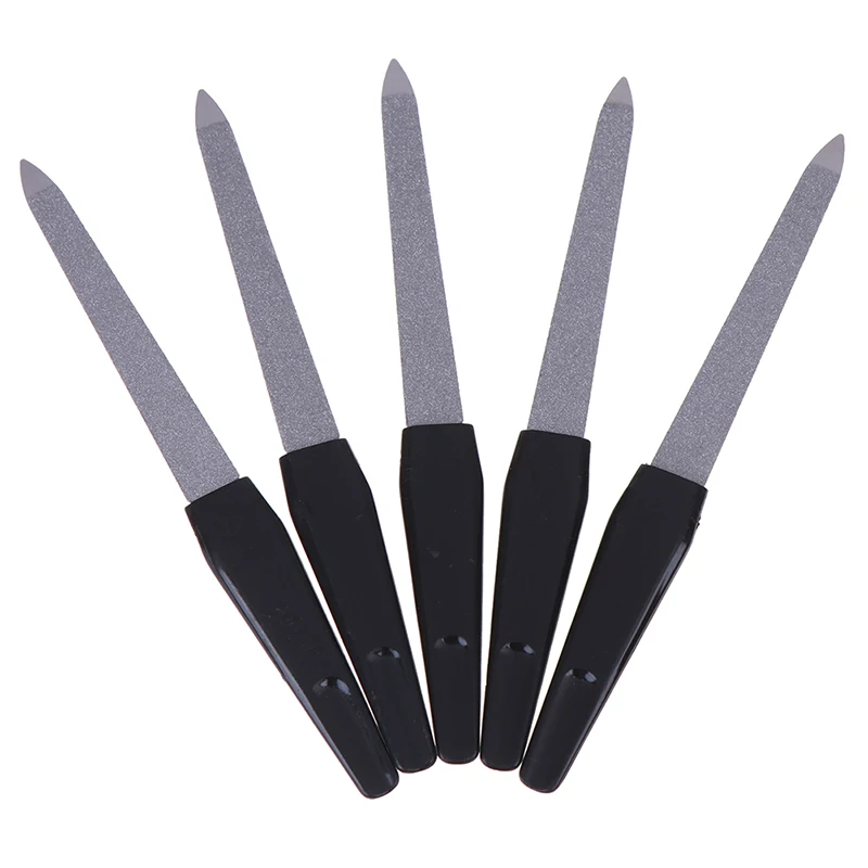 

1pc Good Quality Stainless Steel Nail Files Dual Sided Nail Art File Manicure Pedicure Tool