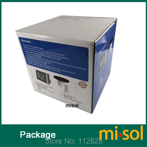 Misol дождевик ЖК дисплей измерение температуры и влажности|Приборы для измерения