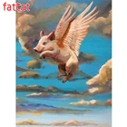 FATCAT сексуальная красота алмазная картина полностью квадратная круглая дрель мультяшный ангел эльф сделай сам 5D алмазная вышивка мозаика рукоделие AE1482