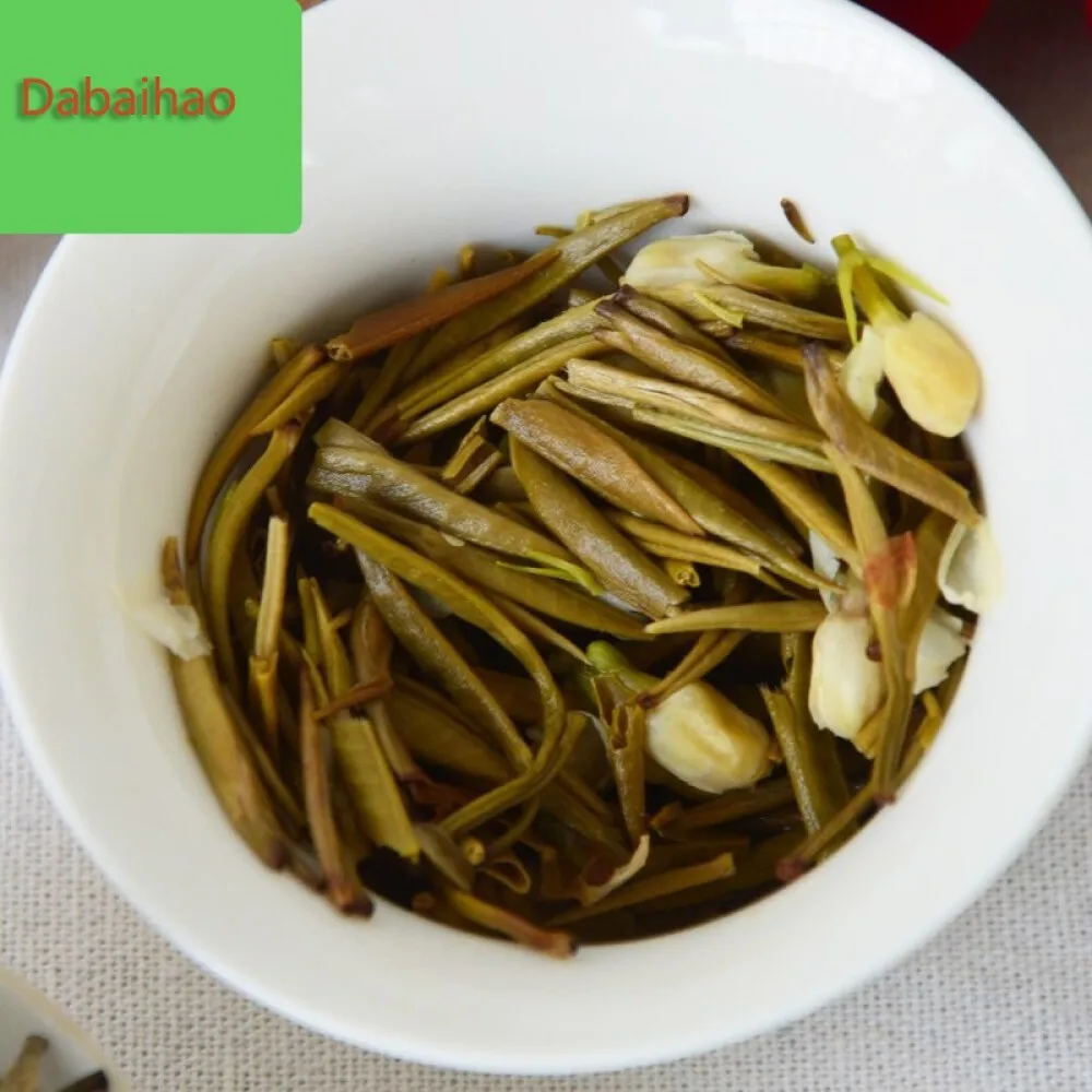 

Jasmine tea 100g sealed pocket jasmine silver needle Jasmine big white aroma Jasmine White Silver Needle 100g