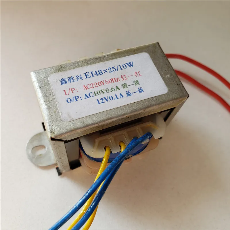 10V 0.6A 12V 0.1A трансформатор 220V вход 10VA EI48 * 25 воздух энергия водонагреватель тепловой