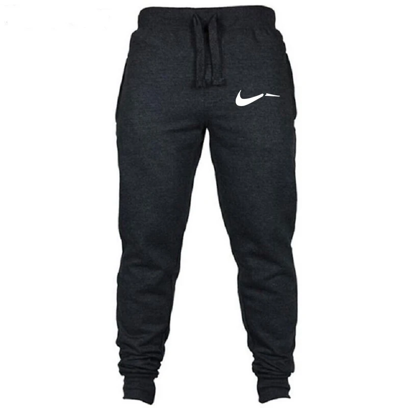 Новинка 2018 мужские Брендовые брюки для бега повседневные штаны спортивные серые