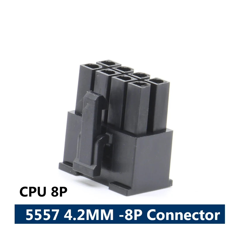 100pcs /500pcs 5557 Molex 4.2mm Connector 8Pin MX4.2 Dual Row 2*4 Connector Plug Shell for Auto / CPU Male Socket