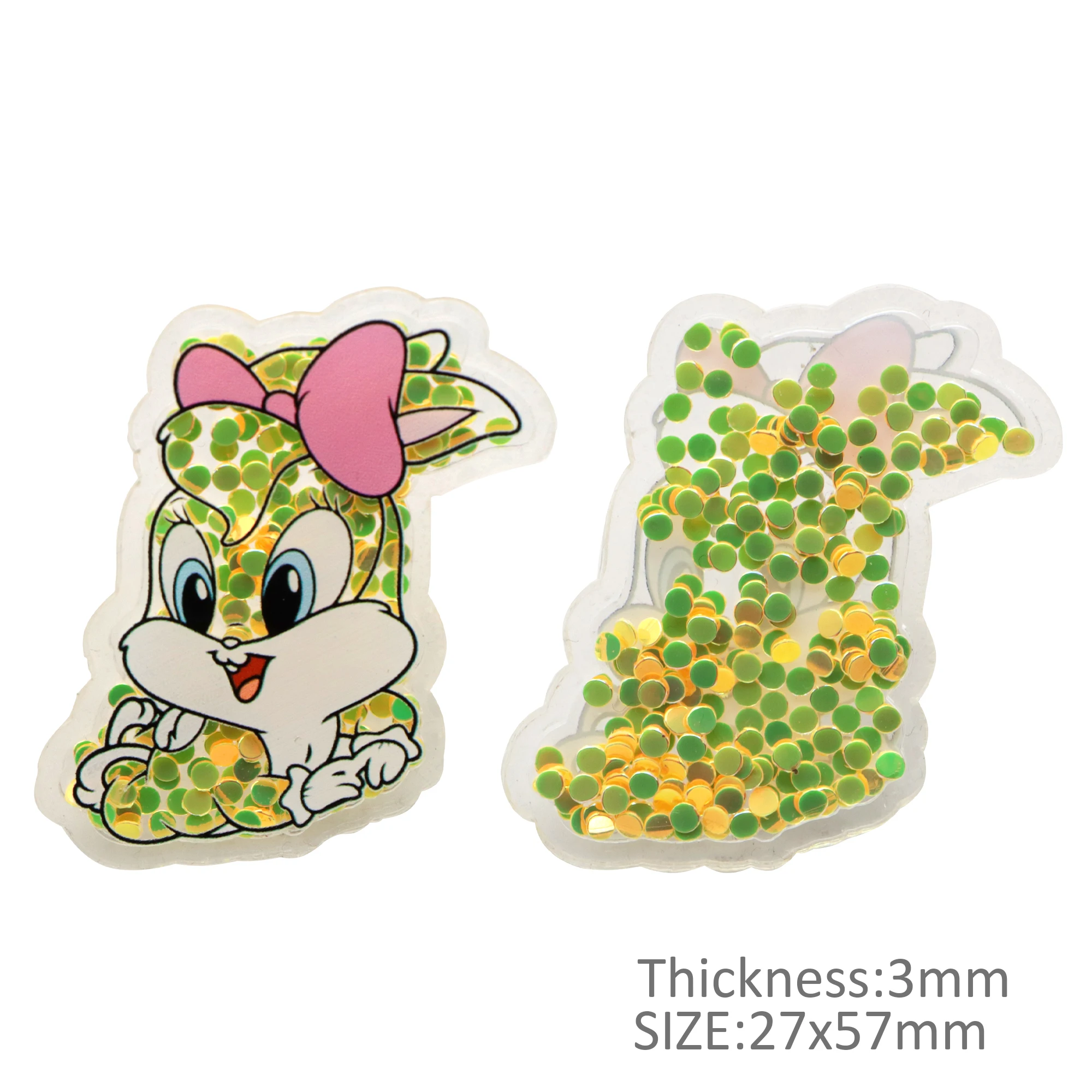 5 с принтом героев мультфильмов зыбучих песков блестками акриловые плоское