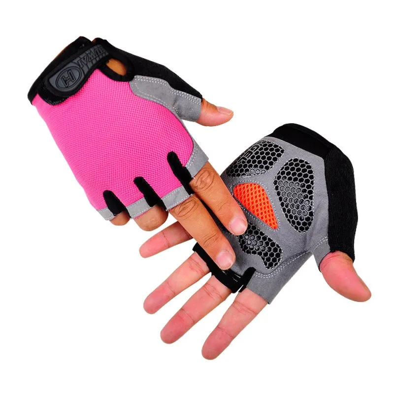 Перчатки для велоспорта дышащие Нескользящие с открытыми пальцами