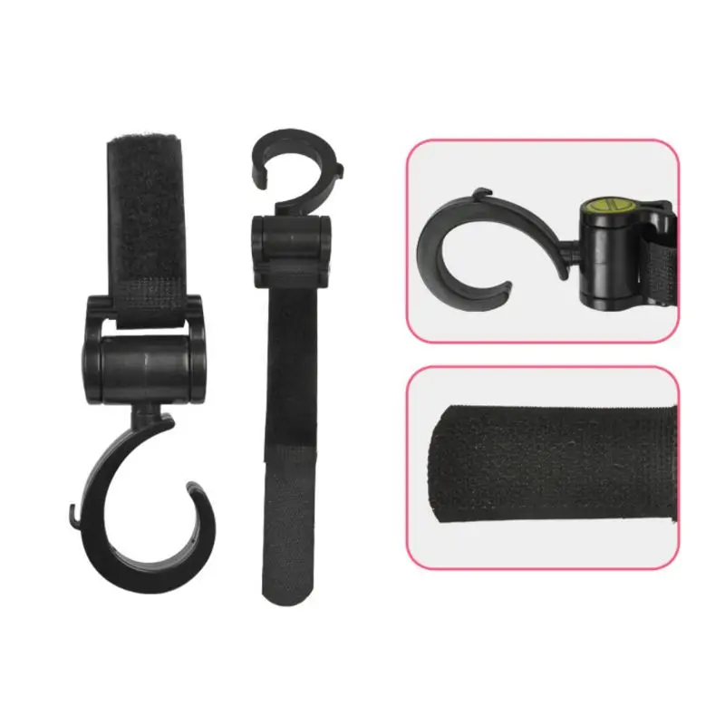 

Baby Stroller Hook Multifunctional 360 Basket Strap Bag Hanger Grip Accessories
