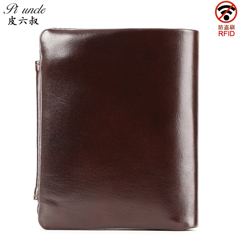 Короткий кошелек из натуральной кожи для мужчин дорожная Обложка паспорта