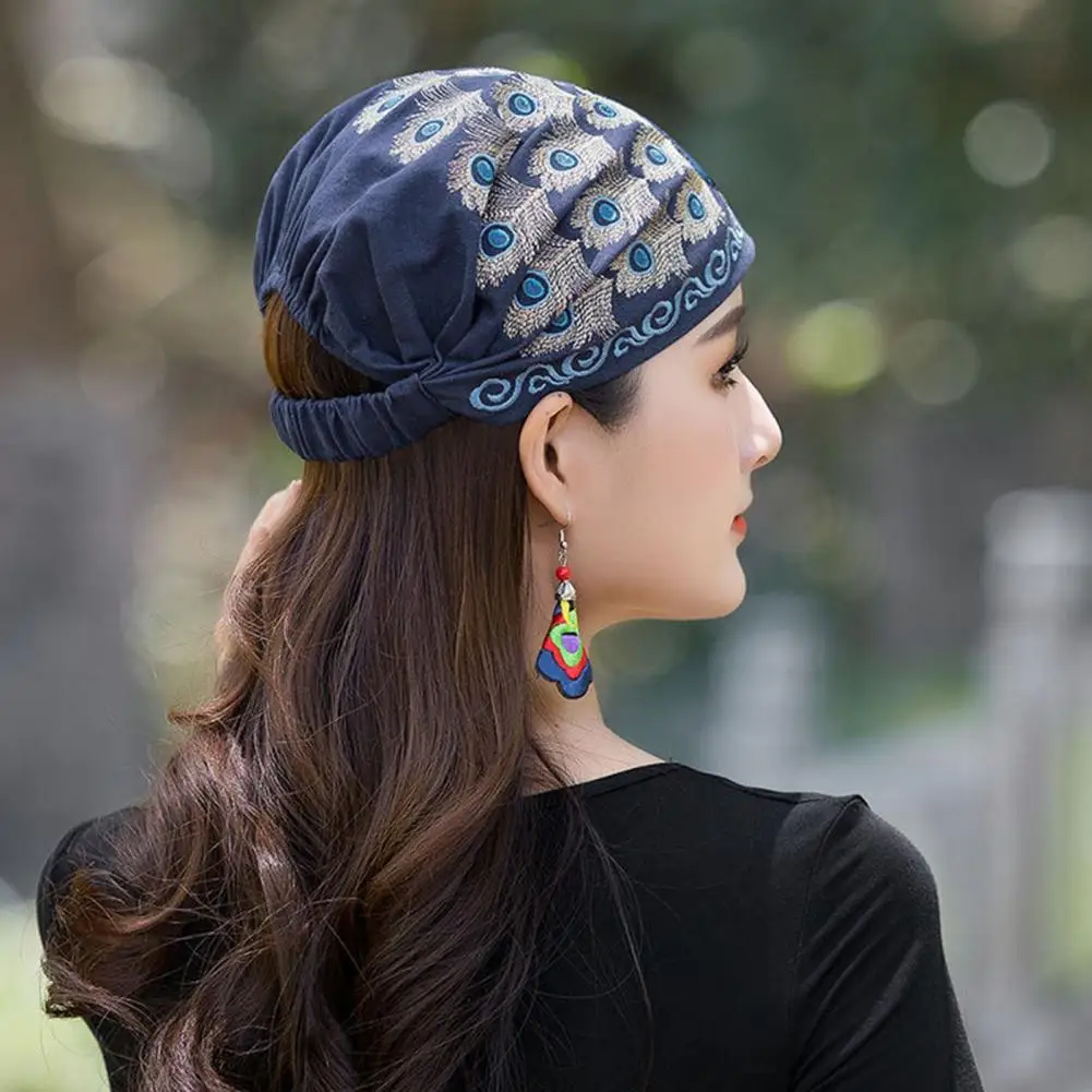 Casual Women Cap All Match Female Elegant Brimless Headband Turnban Hat |
