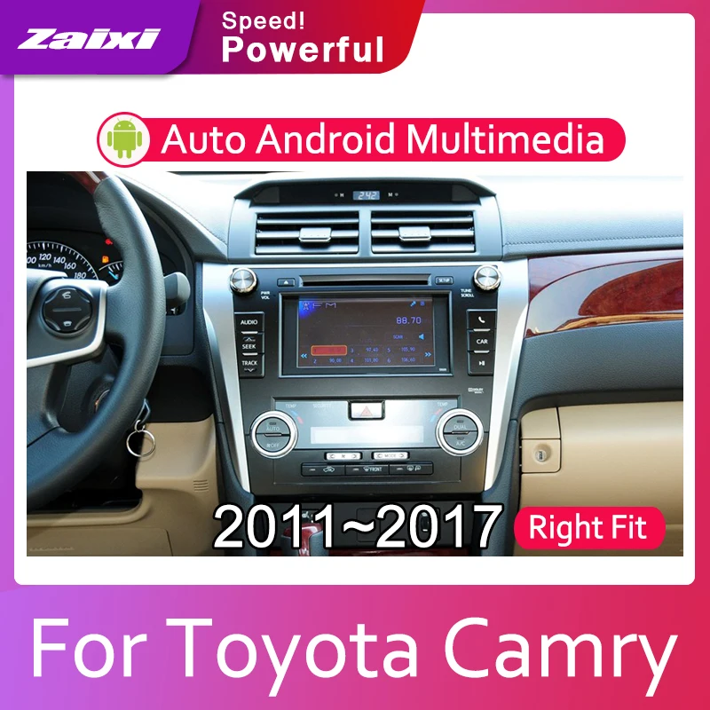 ZaiXi 2din автомобильный мультимедийный Android Автомагнитола для Toyota Camry (XV50) 2011 ~ 2017