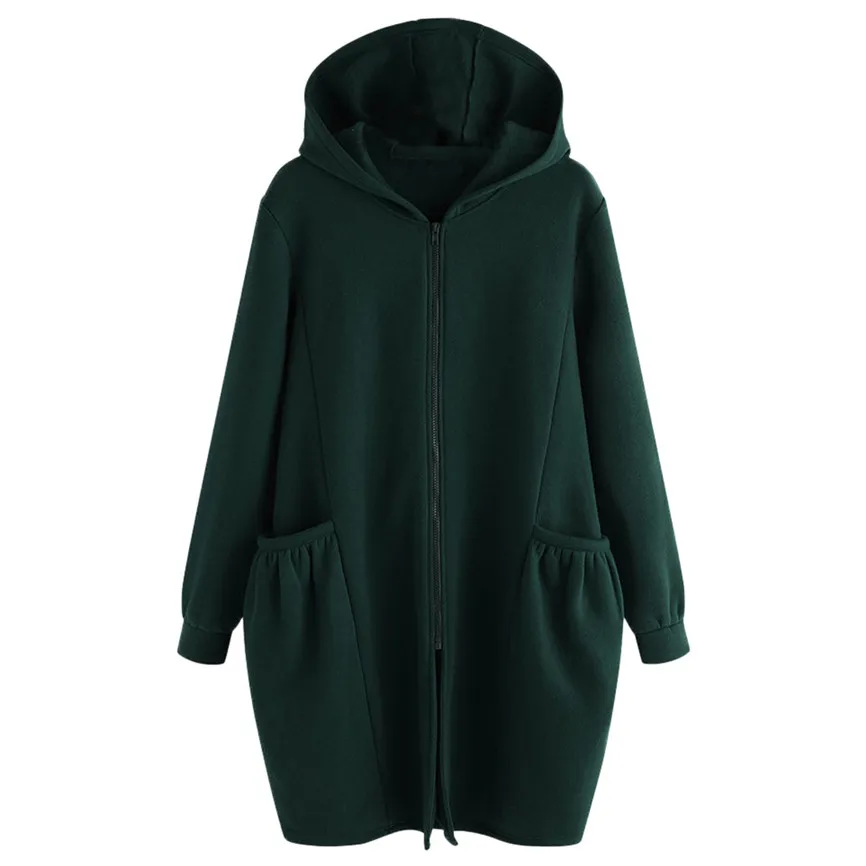 Повседневная Верхняя одежда женская зимняя теплая верхняя однотонное пальто с