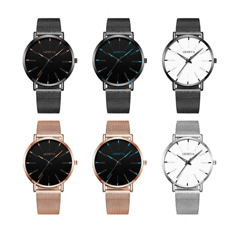 Новые модные мужские часы брендовые Роскошные Кварцевые повседневные тонкие