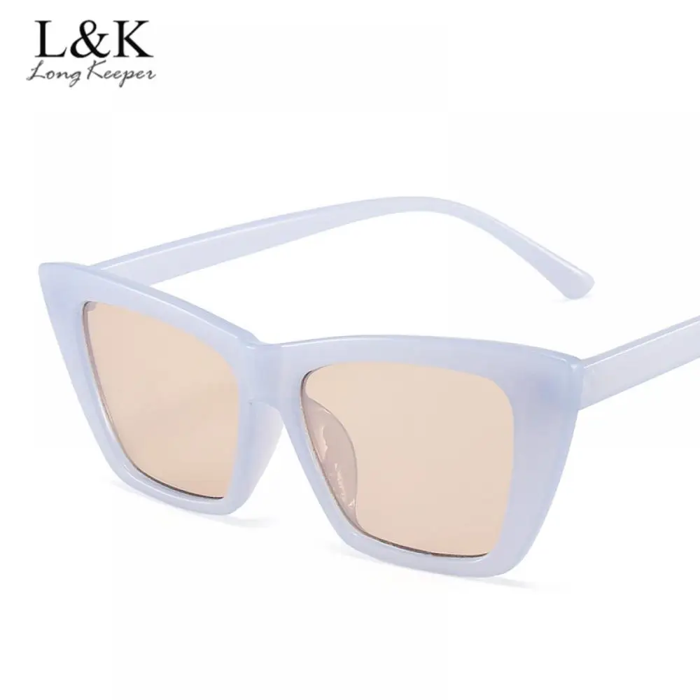 

LongKeeper Retro Square Sunglasses Women Brand Desinger Fashion Cat Eye Sun Glasses Ladies Sexy Eyewear UV400 Oculos De Sol