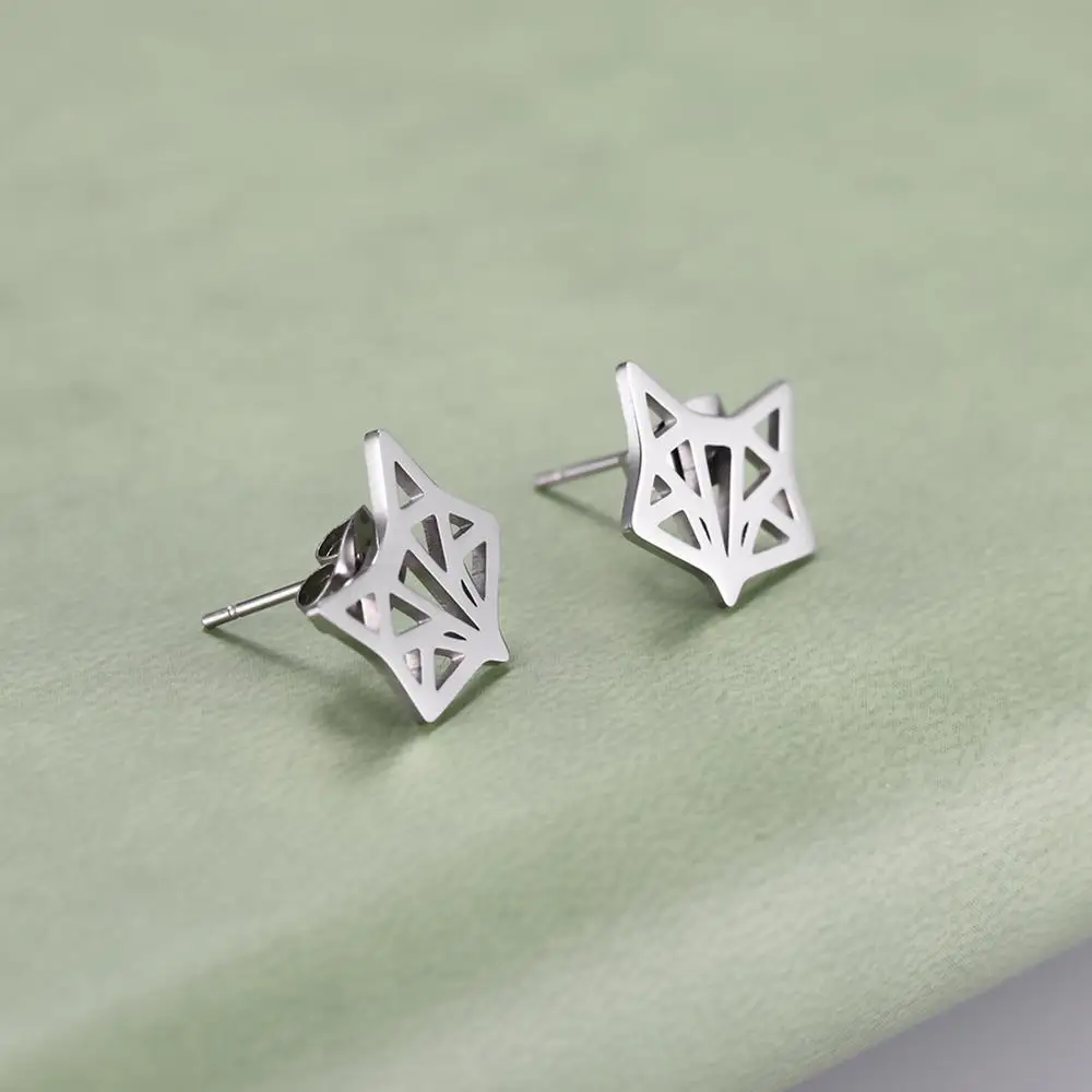 

Lucktune Mini серьги-гвоздики в виде лисы для женщин девушек милые серьги с животными из нержавеющей стали ювелирные изделия Рождественский пода...