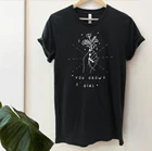 Женская футболка с цветами You grow girl, вдохновляющая феминистка, модная гранж Эстетическая футболка из 100% хлопка, топы для творчества