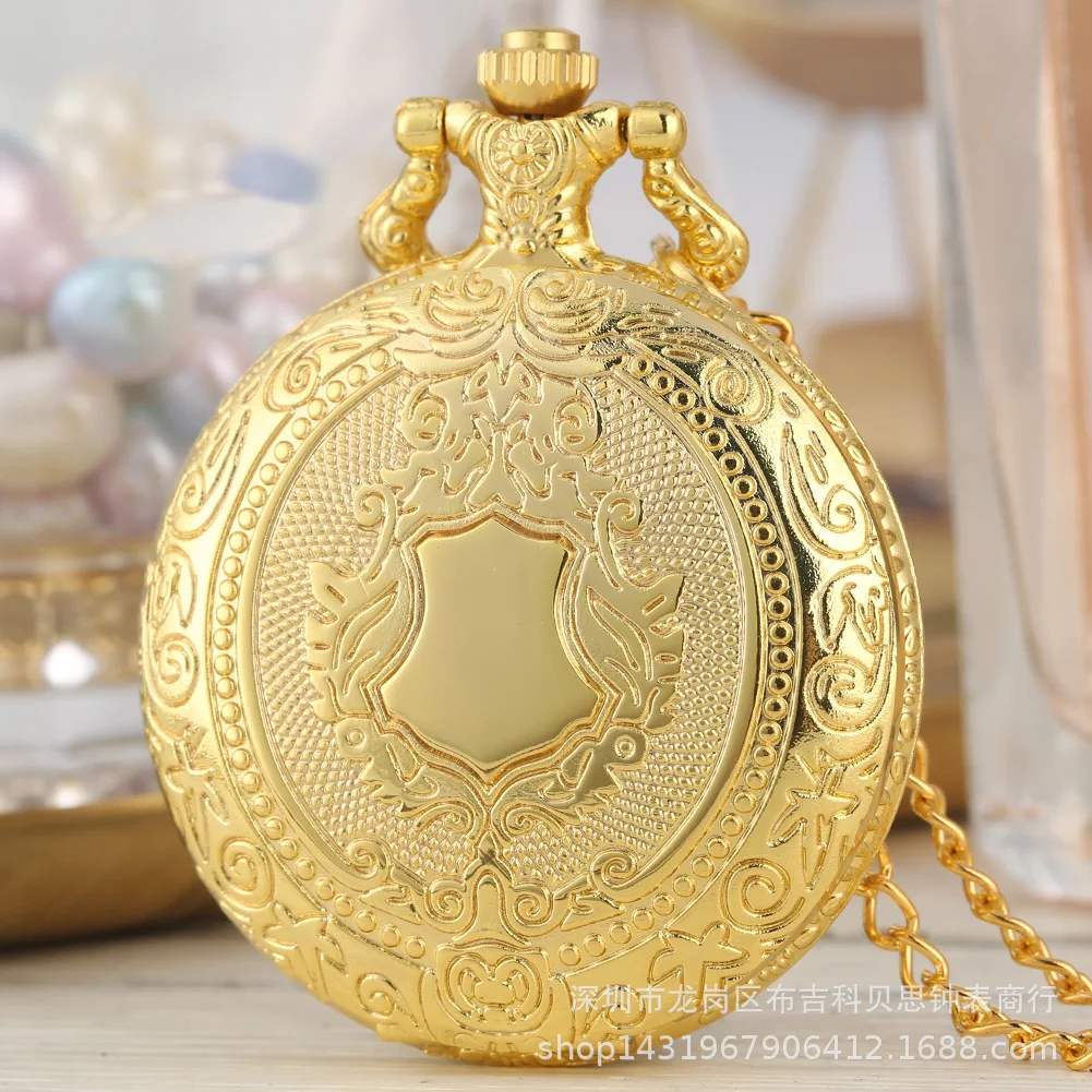 

Exquisite Retro Fashion Pendant Pocket Watch With Silver Necklace Chain Free Drop Shipping