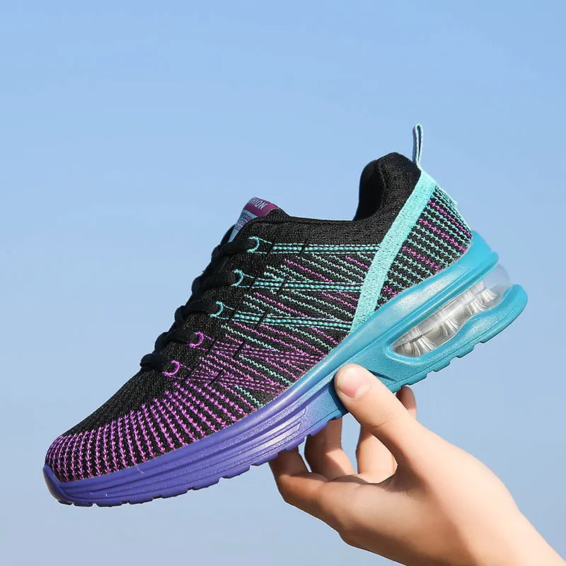 

Fabric Fashion Sneakers Men's Rubber Casual Shoes Men Comfortable Mixed Colors Shoes Designer Air Mesh Man's Outdoor Breath Tide