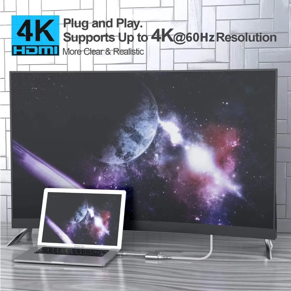 HDMI адаптер 4K VGA USB 3 1 type C USB-C видео конвертер для Macbook Pro |