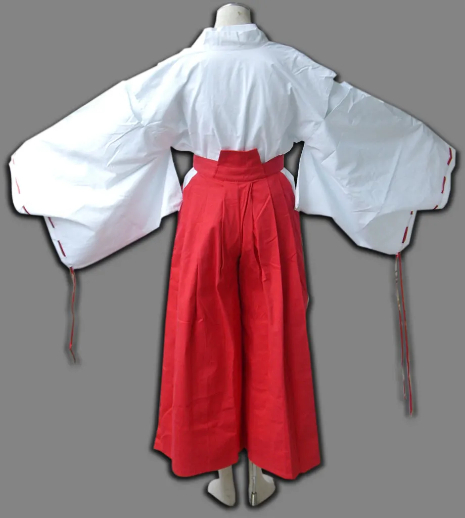 Платье для косплея Inuyasha Kikyou красное женское японское кимоно Kikyo рождественские