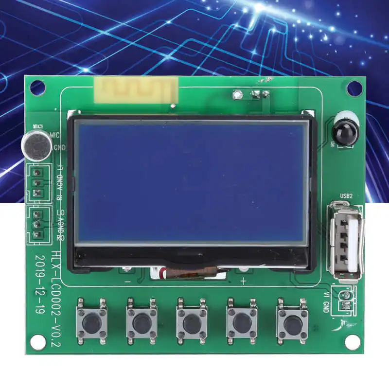 Соединительное крепление MP3 Bluetooth декодер плата отображение текста модуль