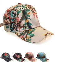 new fashion 3d flower printed baseball caps womens outdoor travel sunhat adult tie dyed adjustable polyester casual sports hats